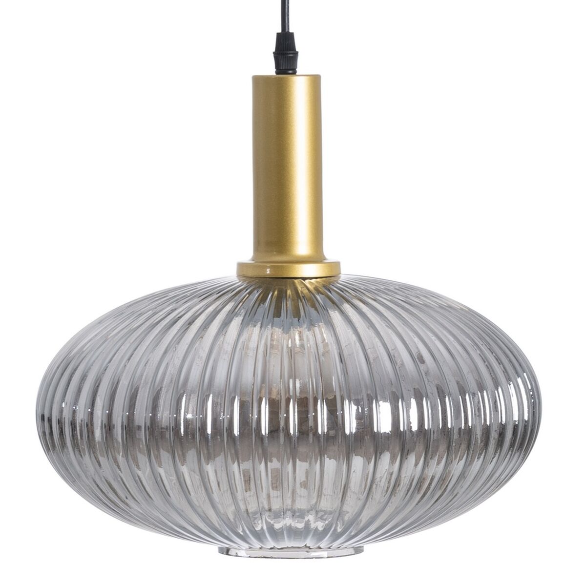 Ceiling Lamp Crystal Grey Gold Metal 30 x 30 x 26 cm