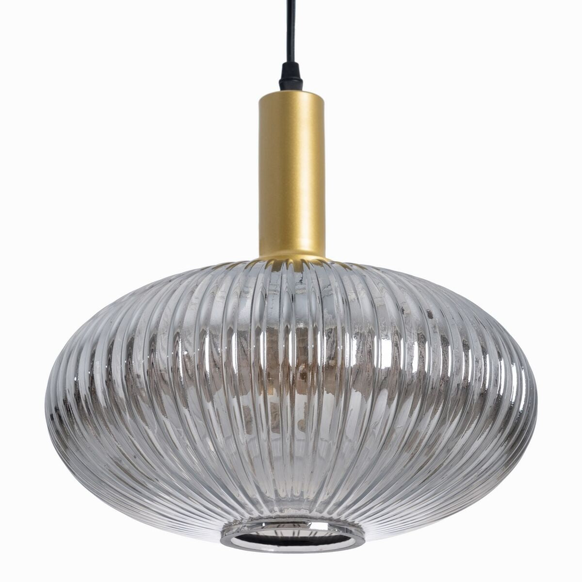 Ceiling Lamp Crystal Grey Gold Metal 30 x 30 x 26 cm