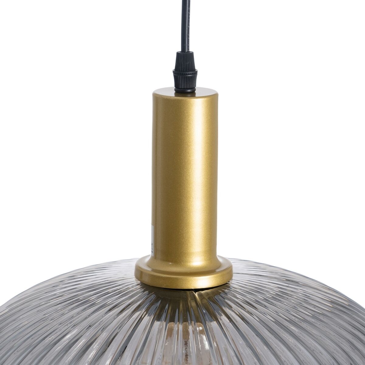 Ceiling Lamp Crystal Grey Gold Metal 30 x 30 x 26 cm