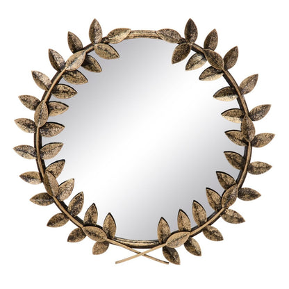 Wall Mirror 46 x 3.5 x 46 cm Gold Metal