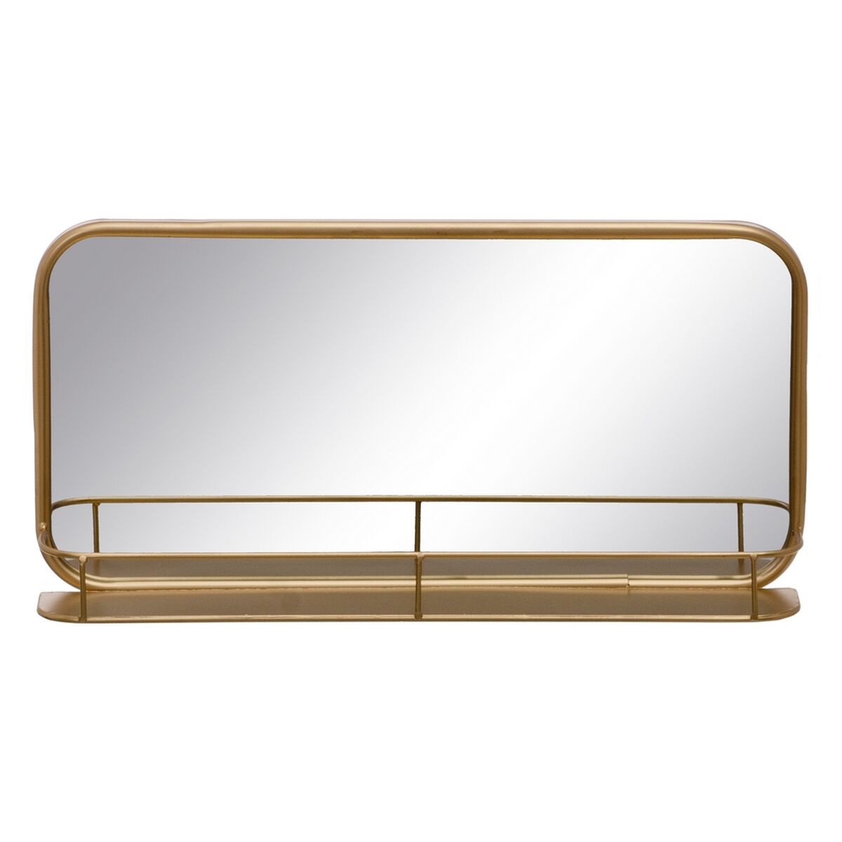 Wall Mirror 55.5 x 10.5 x 28.5 cm Gold Metal