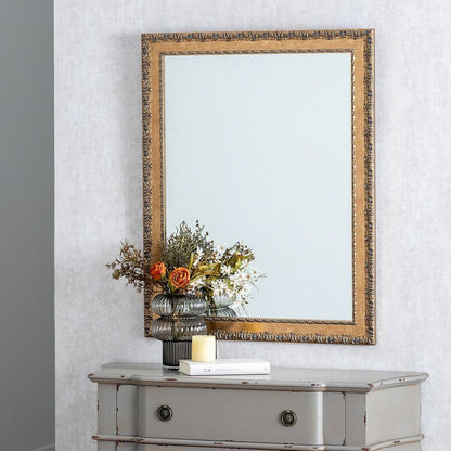 Wall mirror 72.5 x 3 x 93 cm Gold DMF