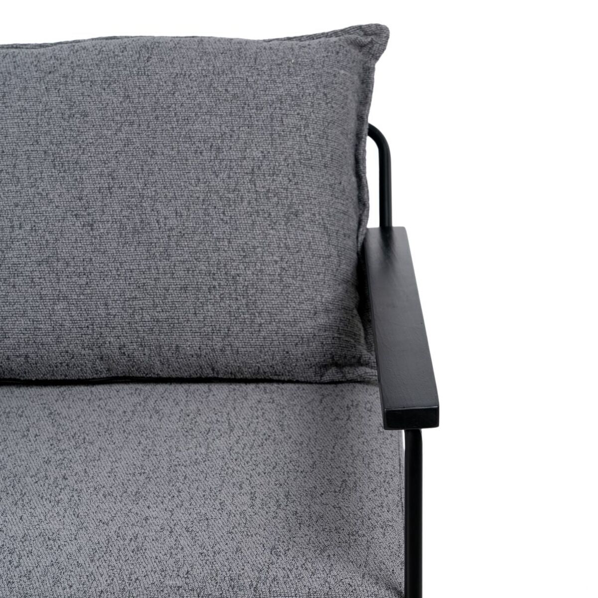 Armchair 69 x 79 x 82 cm Synthetic Fabric Metal Grey