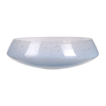 Centro de Mesa Azul Plateado Cristal 24 x 24 x 8 cm