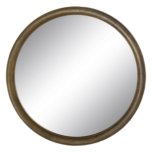 Wall Mirror 88.2 x 2.5 x 88.2 cm Round Gold Aluminum