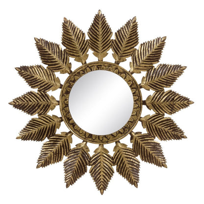 Wall mirror 90 x 1.75 x 90 cm Gold DMF