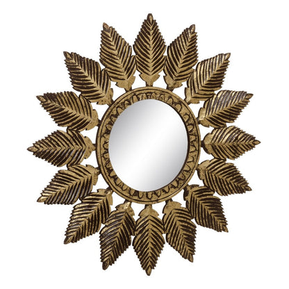 Wall mirror 90 x 1.75 x 90 cm Gold DMF