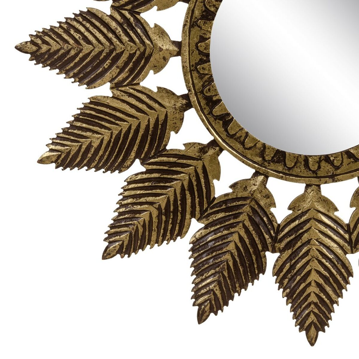 Wall mirror 90 x 1.75 x 90 cm Gold DMF