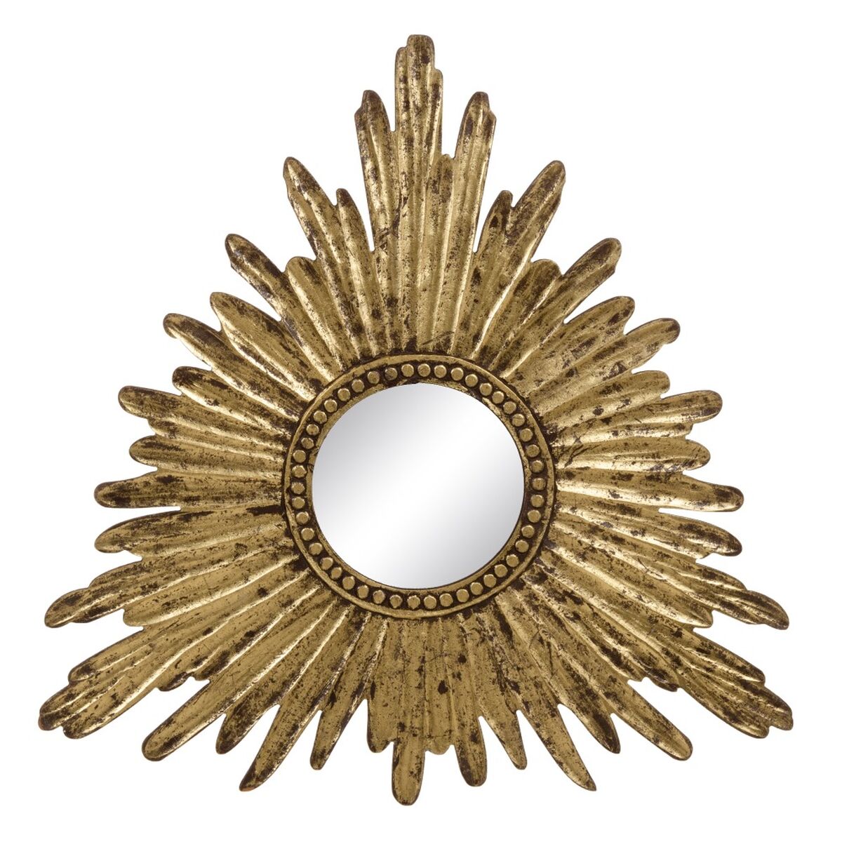 Wall mirror 90 x 1.75 x 90 cm Gold DMF