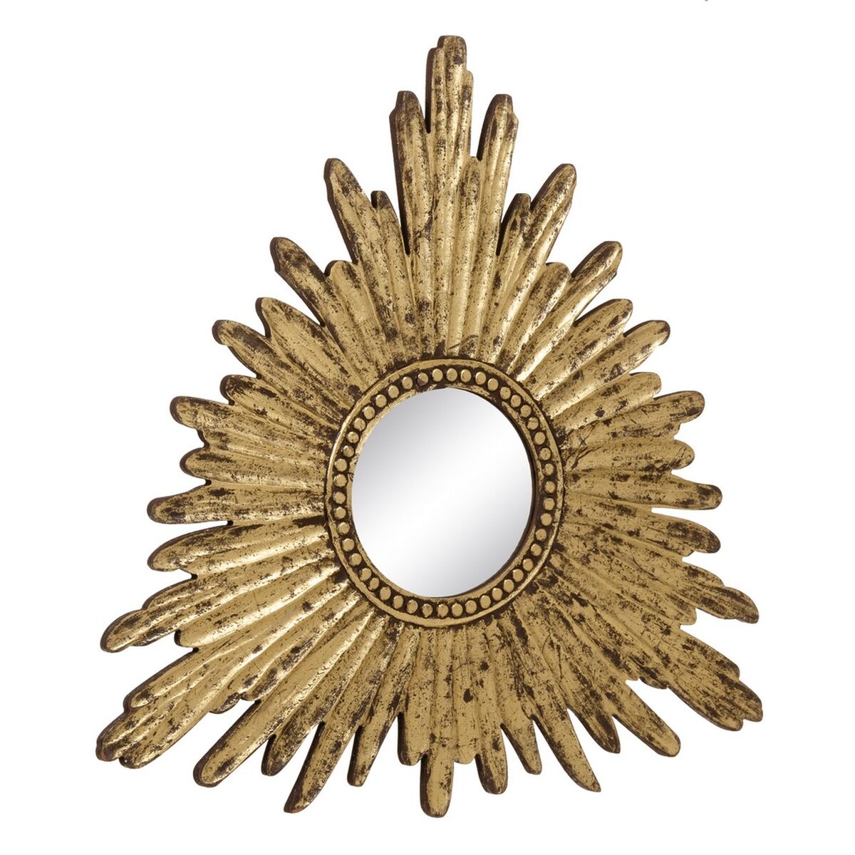 Wall mirror 90 x 1.75 x 90 cm Gold DMF