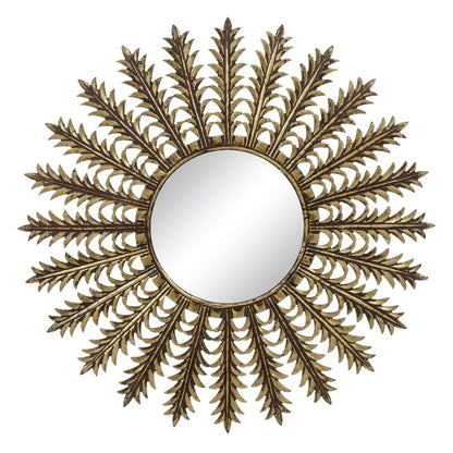 Wall mirror 90 x 1.75 x 90 cm Gold DMF