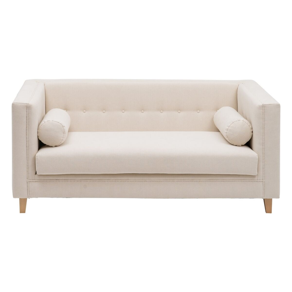 2 Seater Sofa Beige 178 x 95 x 76 cm