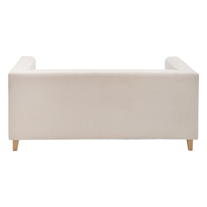 2 Seater Sofa Beige 178 x 95 x 76 cm