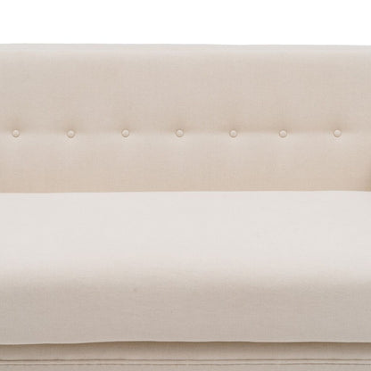 2 Seater Sofa Beige 178 x 95 x 76 cm