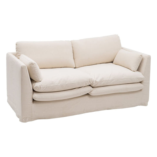 Beige 2 Seater Sofa 194 x 100 x 94 cm