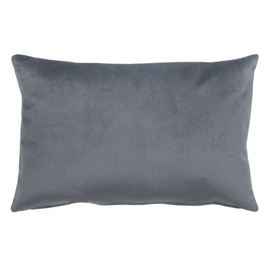 Grey Polyester Cushion 45 x 30 cm