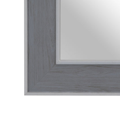 Espejo de pared 66 x 2 x 86 cm Gris Madera Blanco