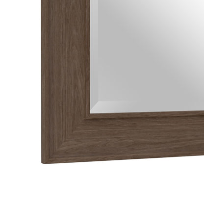 Wall Mirror 56 x 2 x 126 cm Brown Wood