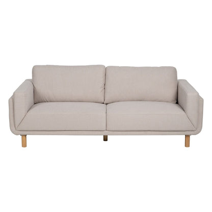 3 Seater Sofa Beige 216 x 90 x 82 cm