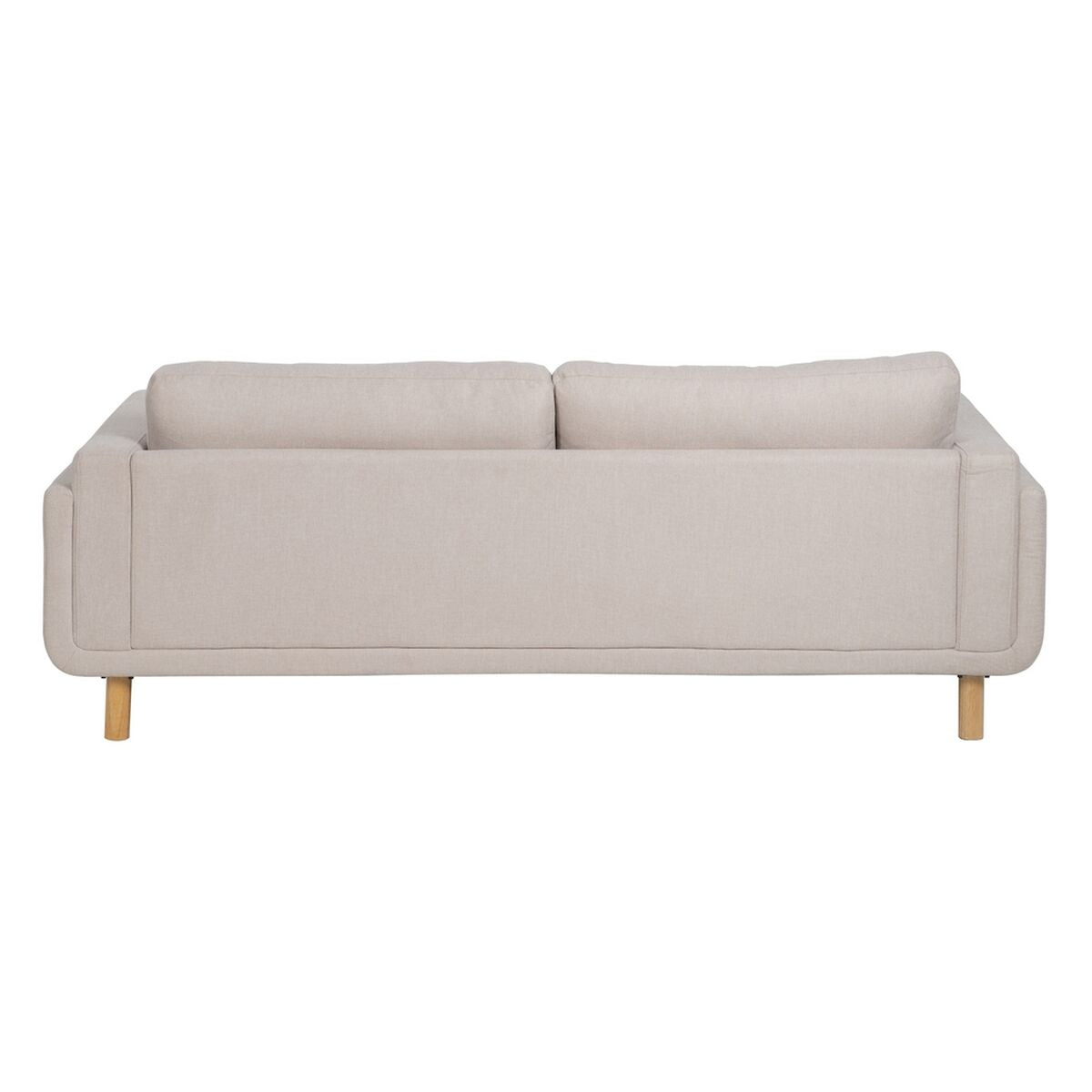 3 Seater Sofa Beige 216 x 90 x 82 cm