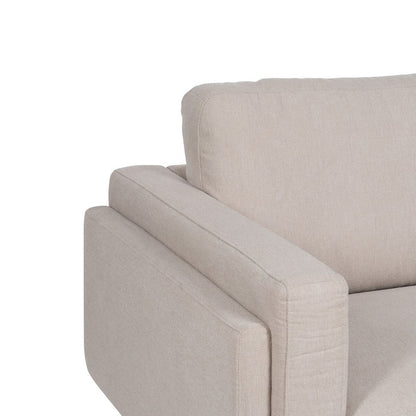 3 Seater Sofa Beige 216 x 90 x 82 cm