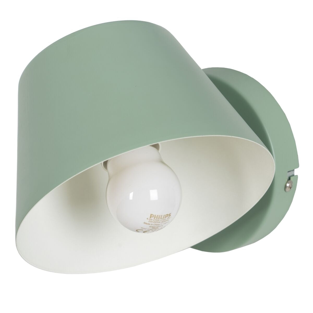 Metal Wall Lamp 16 x 16 x 12 cm Light Green