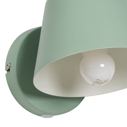 Metal Wall Lamp 16 x 16 x 12 cm Light Green