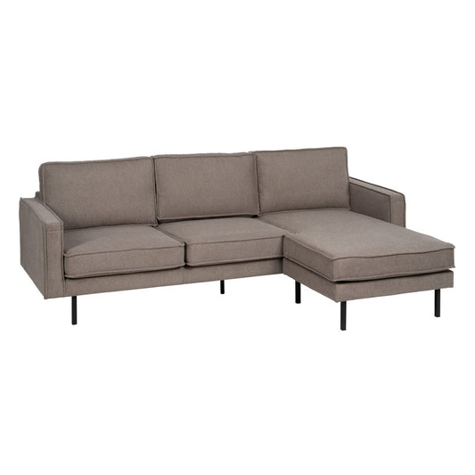 Taupé Chaise Longue Sofa 235 x 155 x 87 cm