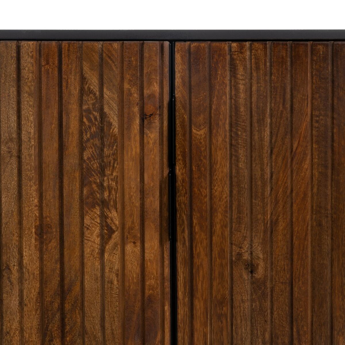 ABNER Sideboard Brown Black 160 x 40 x 75 cm