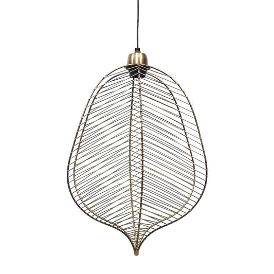 Ceiling Lamp 31 x 16 x 47 cm Gold Metal