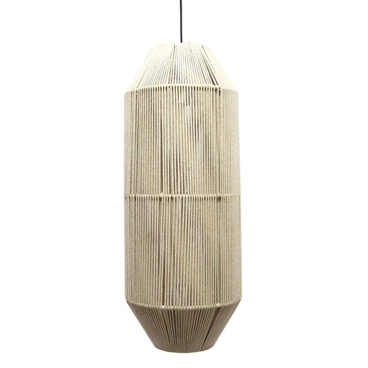 Cream Rope Ceiling Lamp 26 x 26 x 65 cm