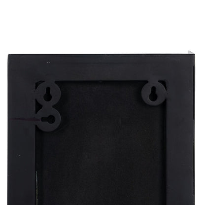 Espejo de pared 20 x 12 x 50 cm Negro Dorado Metal