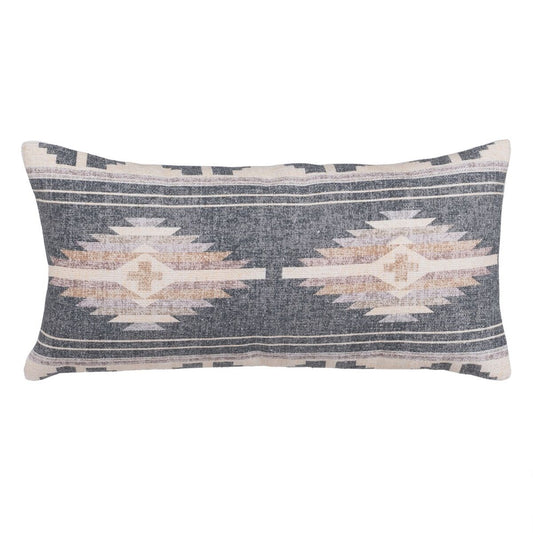 Beige Grey Cushion 30 x 60 cm