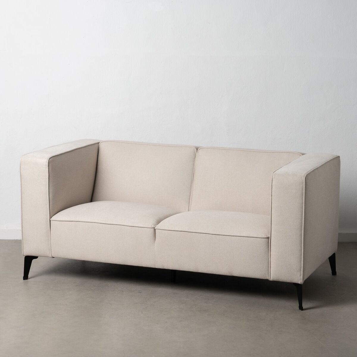 Sofa Black Cream Nylon Polyester 177 x 86 x 77.5 cm