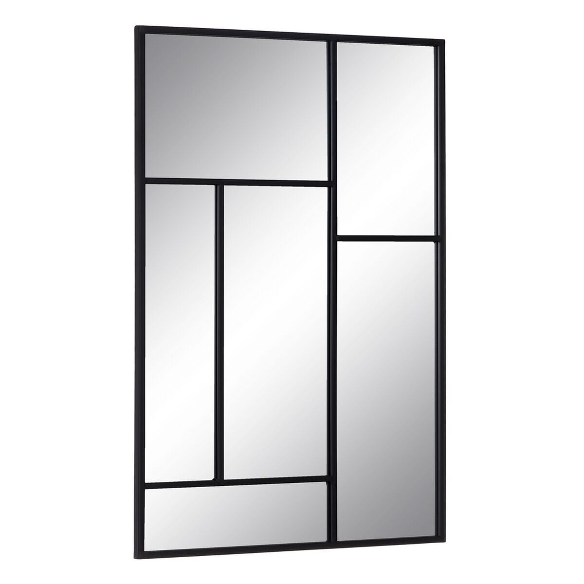 Espejo de pared Negro Cristal Hierro Vertical 60 x 2 x 90 cm