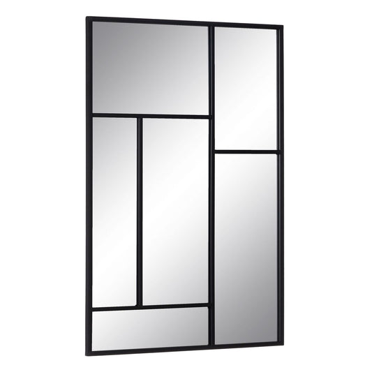 Wall Mirror Black Glass Iron Vertical 60 x 2 x 90 cm