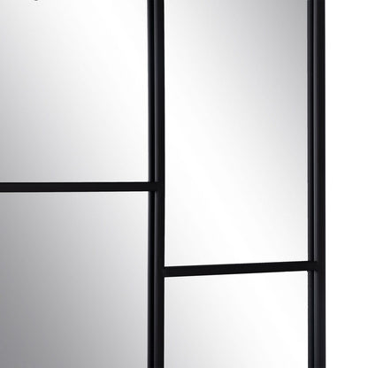 Wall Mirror Black Glass Iron Vertical 60 x 2 x 90 cm