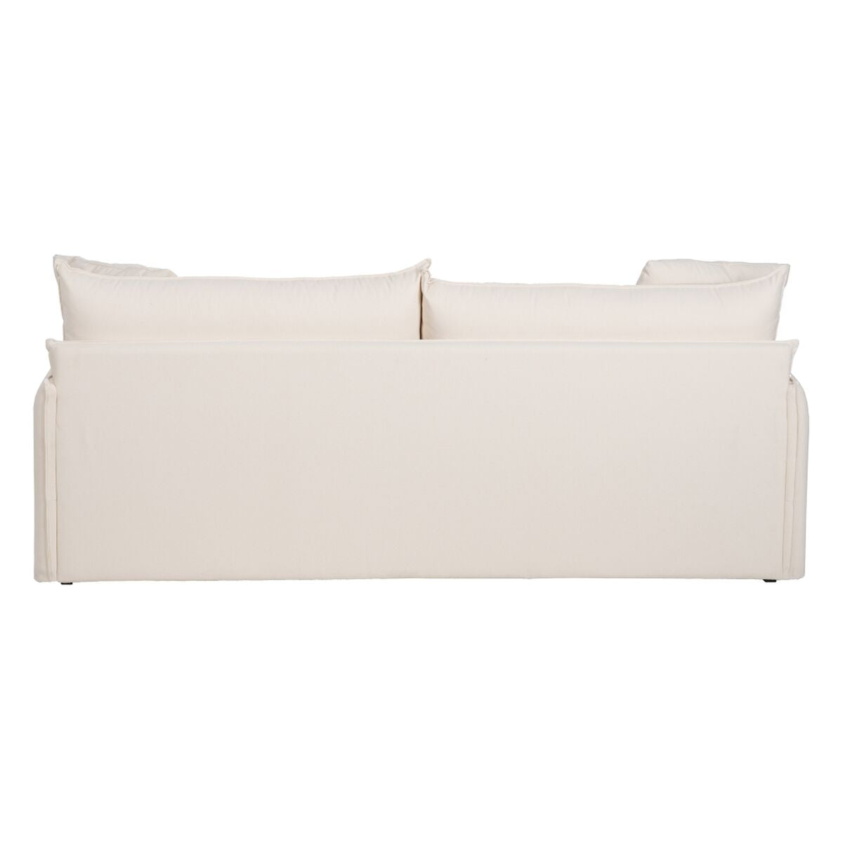 Sofá Cama 200 x 94 x 86 cm Tejido Sintético Crema