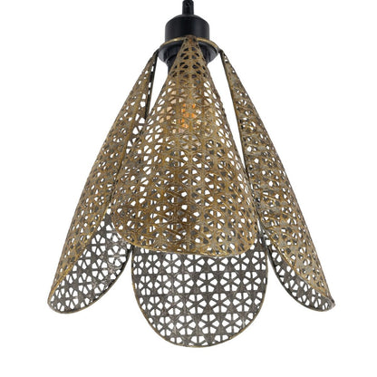 Gold Silver Iron Ceiling Lamp 220-240 V 24 x 24 x 31.5 cm