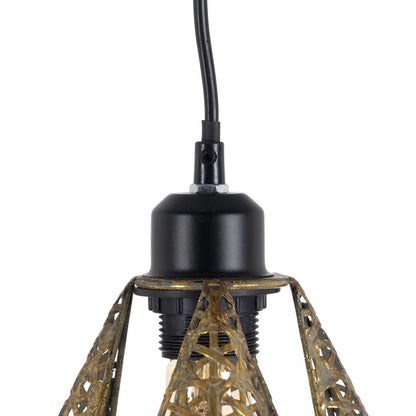 Gold Silver Iron Ceiling Lamp 220-240 V 24 x 24 x 31.5 cm