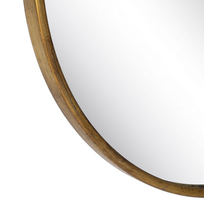 Gold Wall Mirror Crystal Iron 63 x 3.5 x 70 cm