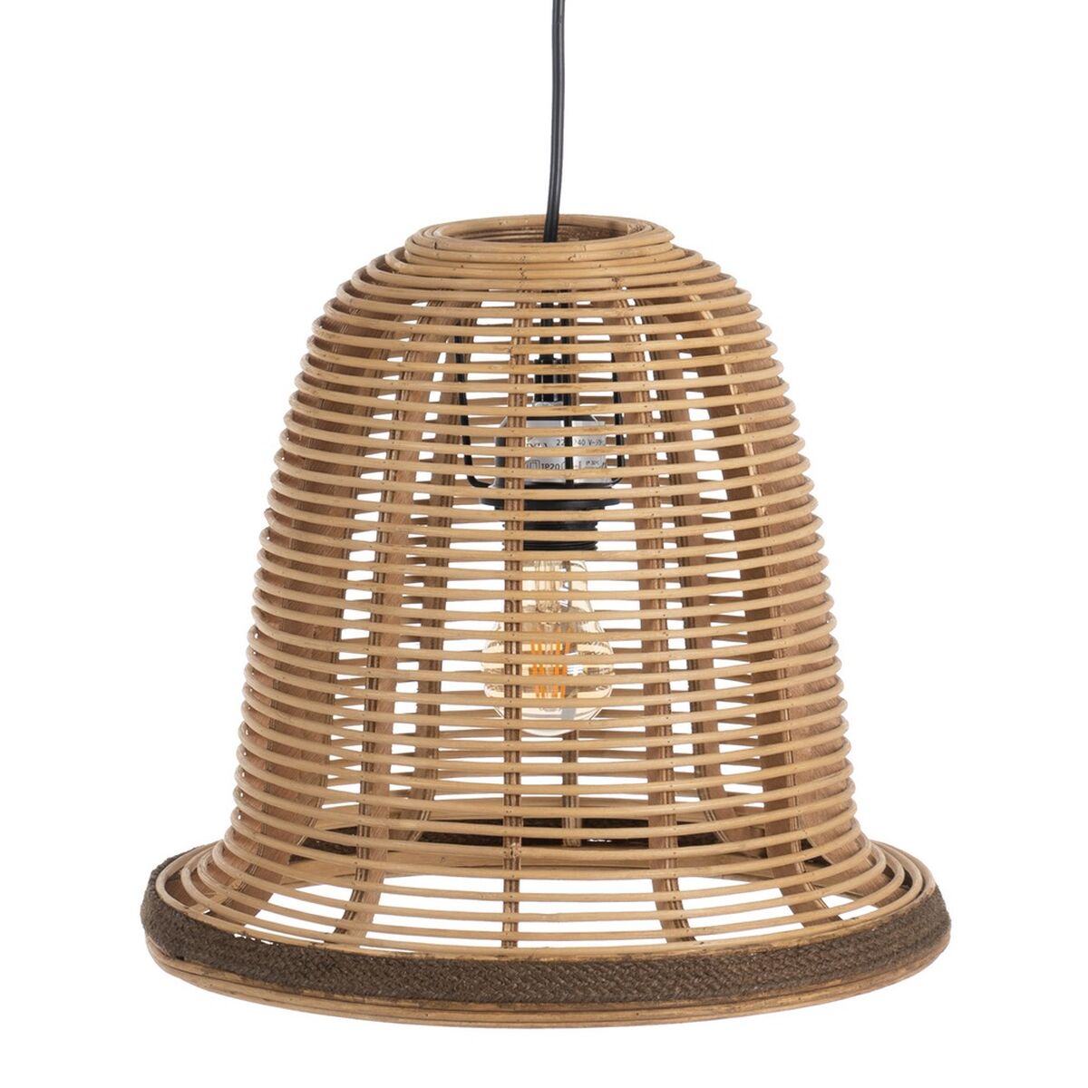 Natural Bamboo Ceiling Lamp 220-240 V 41 x 41 x 33 cm (2 Units)