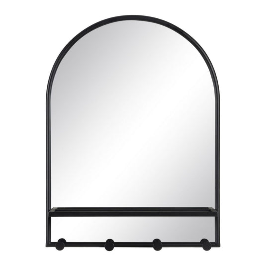 Wall Mirror Black Glass Iron 60 x 17 x 80.5 cm