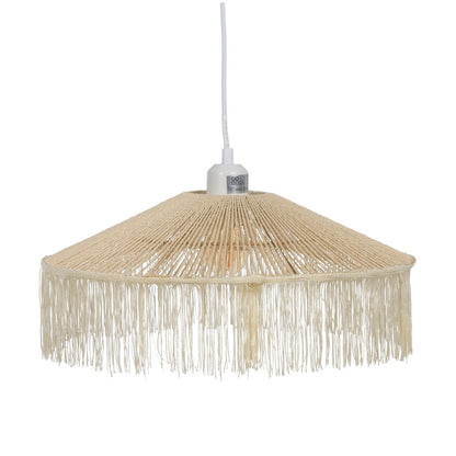 Beige Paper Iron Ceiling Lamp 220-240 V 41 x 41 x 17 cm