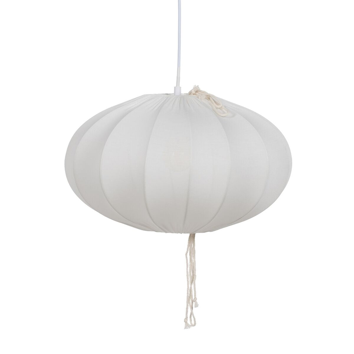 White Cotton Ceiling Lamp 220-240 V 40 x 40 x 23.5 cm