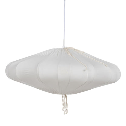 White Cotton Ceiling Lamp 220-240 V 59.5 x 59.5 x 23 cm