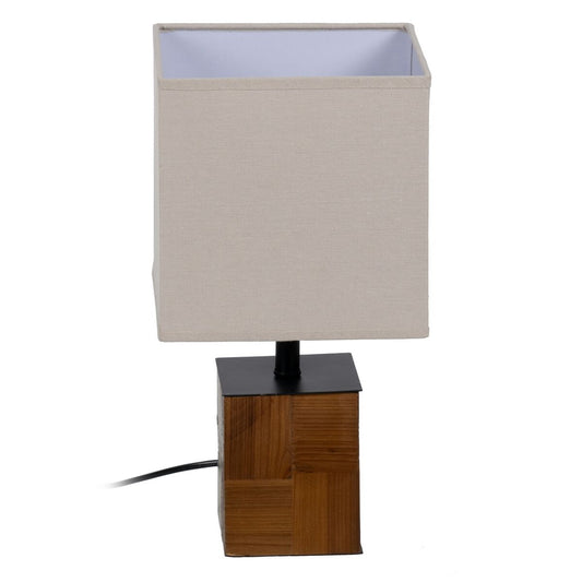 Table Lamp Brown Cream 60 W 220-240 V 20 x 20 x 40 cm