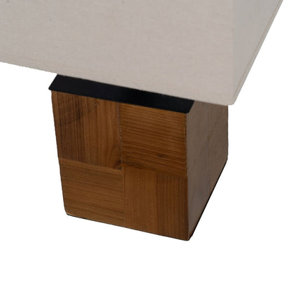 Lámpara de mesa Marrón Crema 60 W 220-240 V 20 x 20 x 40 cm