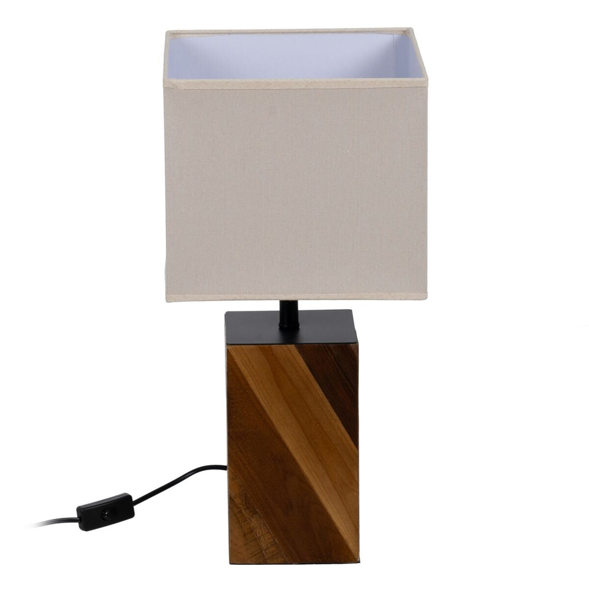 Table Lamp Brown Cream 60 W 220-240 V 25 x 25 x 51 cm