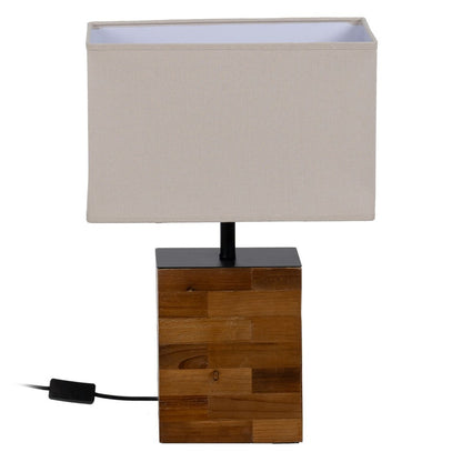 Table Lamp Brown Cream 60 W 220-240 V 35 x 18 x 51 cm